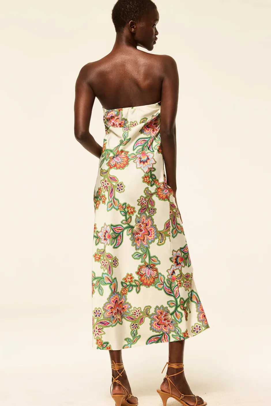 Outlet - Thara Dress - Floral Lattice Midi | Midi Dresses