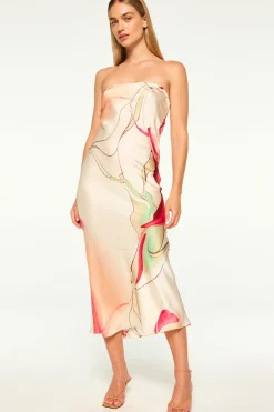 Best - Thara Strapless Midi Dress - Divine Marble Midi | Midi Dresses