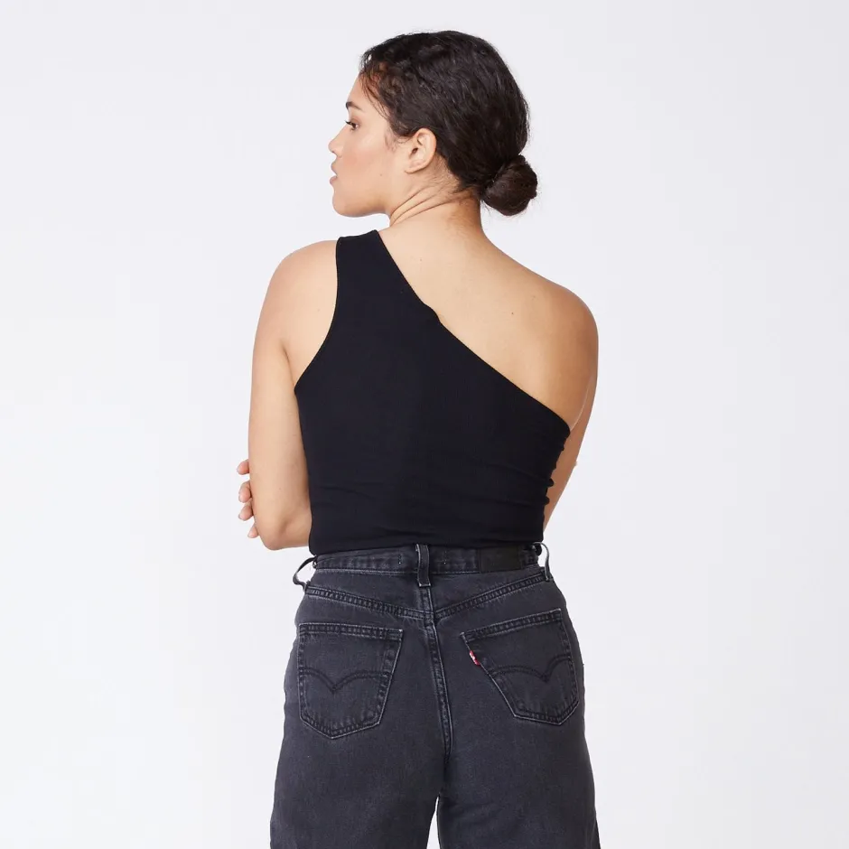 Discount - Cutout One Shoulder Bodysuit In Multiple Colors Bodysuits