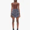 Outlet - The Ruffle Mini Skirt - Digging Up Dirt Denim | All Denim