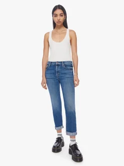 Hot - The Scrapper Cuff Ankle Fray - Smashing Banjos Crop | High-Rise
