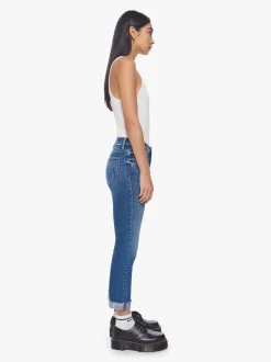 Hot - The Scrapper Cuff Ankle Fray - Smashing Banjos Crop | High-Rise