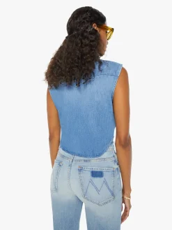 Sale - The Sleeveless Knotted Exes - Maritime Masterpiece Crop Tops