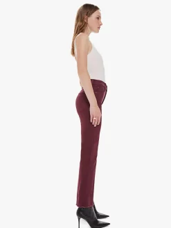 Clearance - The Tripper Ankle Fray - Burgandy Denim | All Denim