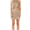 Hot - Meringue Hand Crochet Fringed Top - Bronze Crop Tops