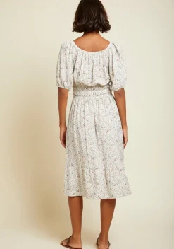 Sale - Fabia Shirred Midi Dress - Meadow Dresses | Midi