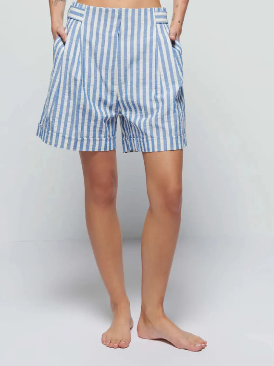 Online - Maja Short - Parisian Blue Stripe Shorts