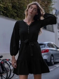 Discount - Talli Dress - Jet Black Dresses | Mini Dresses