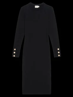 Discount - Theo Dress - Jet Black Dresses | Midi