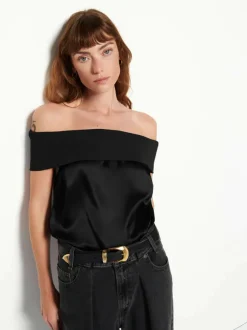 Sale - Vera Blouse - Jet Black Blouses