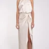 Sale - Aulie Dress - Champagne Dresses | Midi
