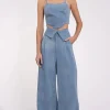 Clearance - Bea Crop - Denim Crop Tops