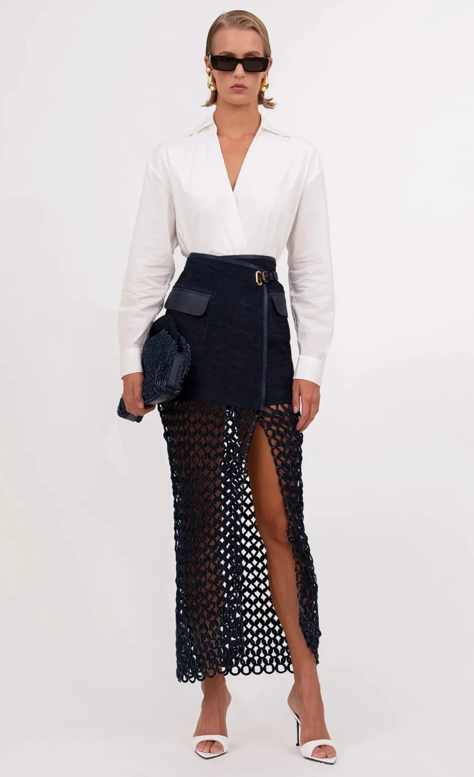 Sale - Bria Skirt - Denim Long Skirts
