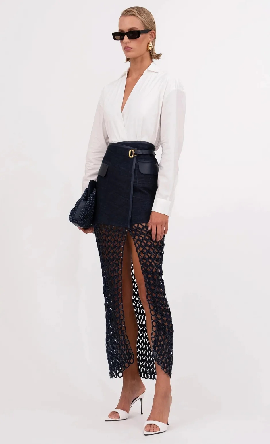 Sale - Bria Skirt - Denim Long Skirts
