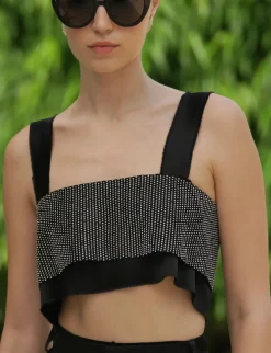 Hot - Capri Crop - Black Crop Tops