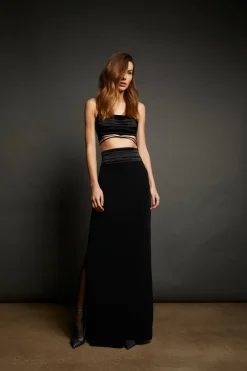 Outlet - Clarke Top - Black Crop Tops