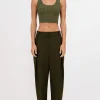 Outlet - Eve Crop - Moss Crop Tops