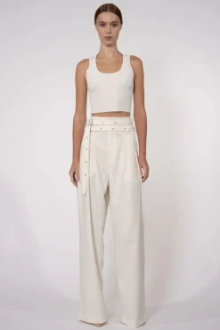 New - Eve Crop - White Crop Tops