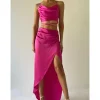 Clearance - Kamila Skirt - Pink Long Skirts