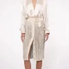 Online - Max Midi Skirt - Crema Long Skirts