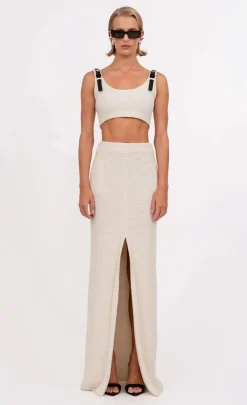 Discount - Simone Skirt - Ivory Long Skirts