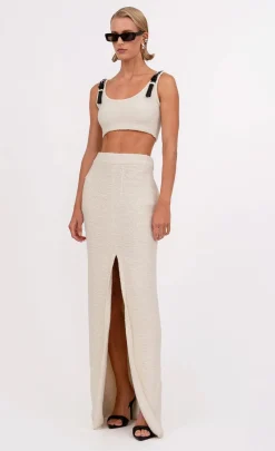 Discount - Simone Skirt - Ivory Long Skirts