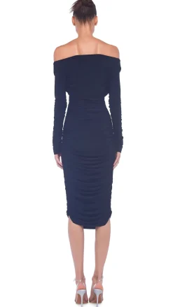New - Long Sleeve Tara Dress - Black Dresses | Midi