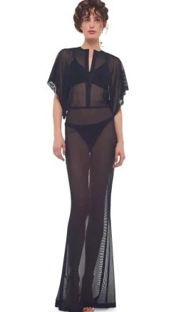 Best - Obie Gown - Black Mesh Dresses | Long Dresses