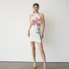Sale - Nola Halter Neck Dress - White Mini Dresses | Midi