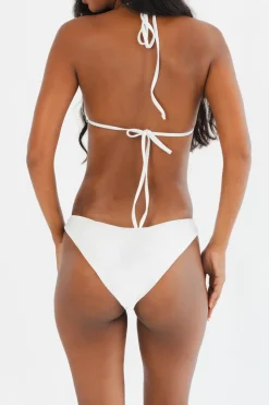 Outlet - Talia Hand Embroidered Bikini Top - Multi Bikini