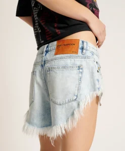 Sale - Rollers Low Waist Denim Shorts - Depeche Blue Shorts | Shorts