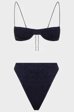 Online - Lumière Balconette 90s Set - Night Blue Bikini
