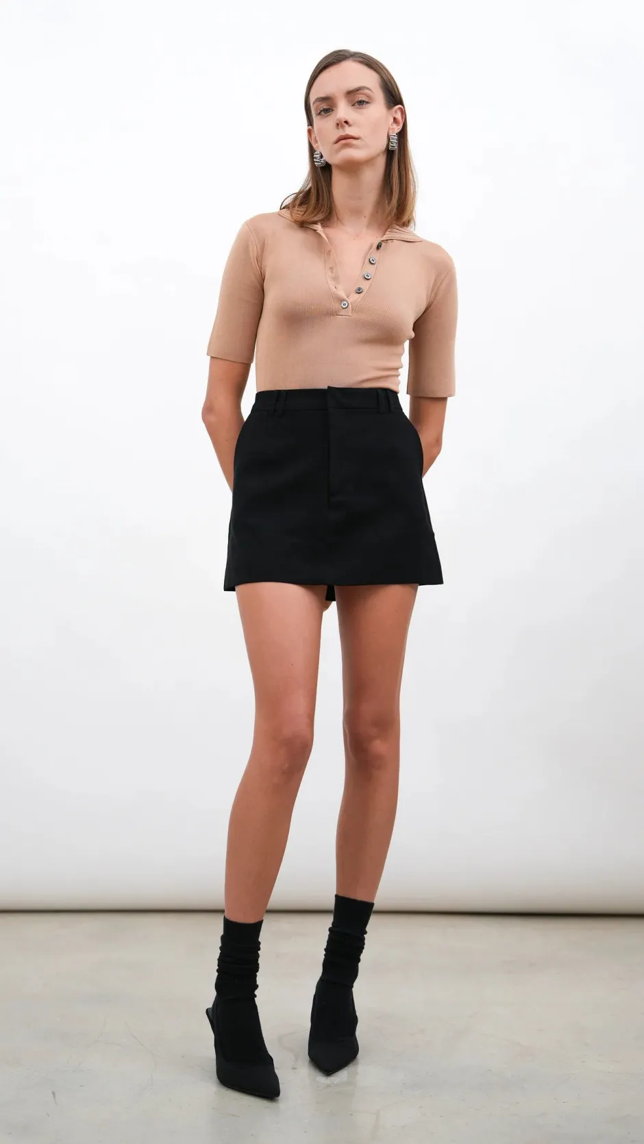 Discount - Alda Skirt - Black Mini Skirts