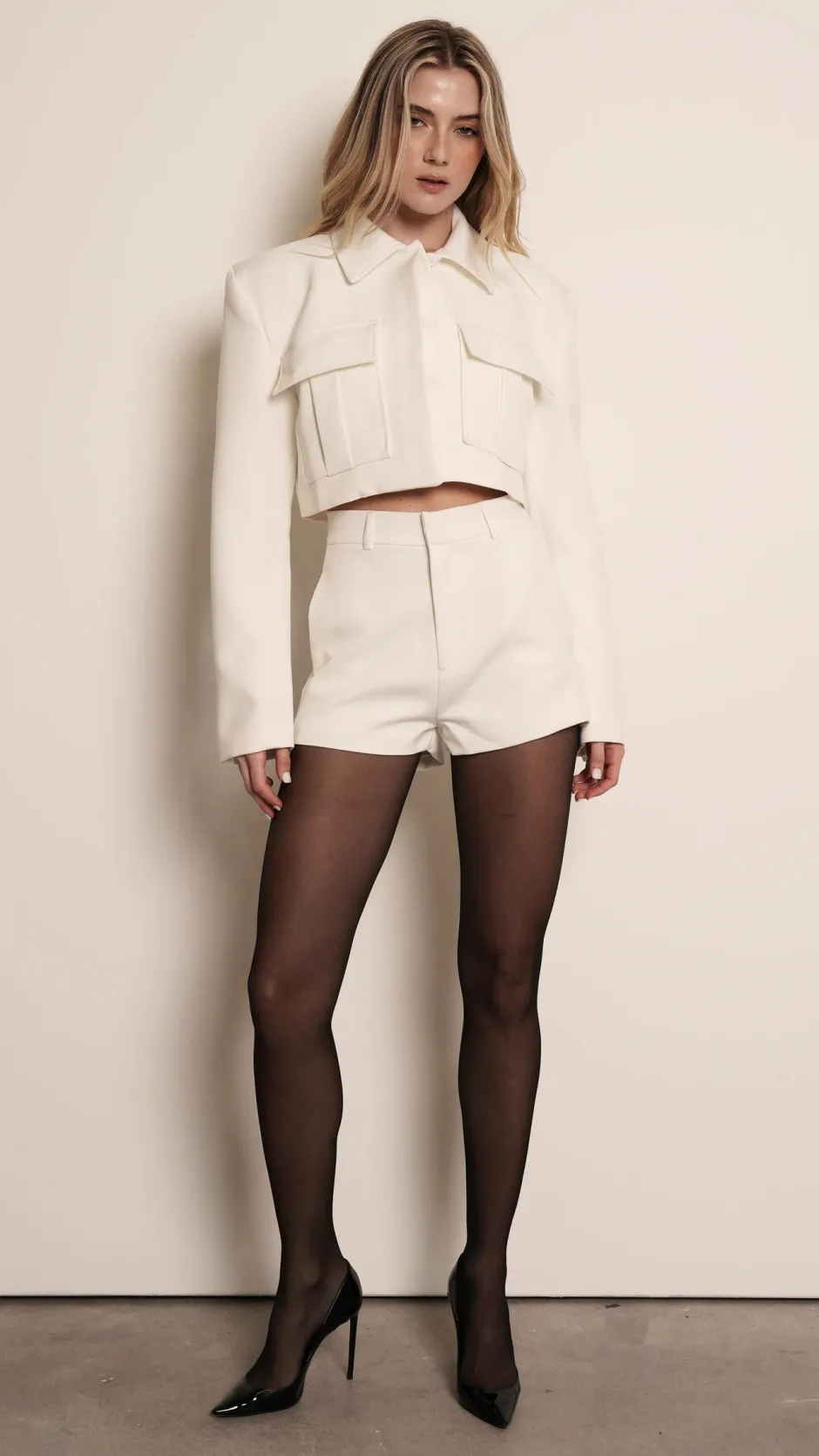 Hot - Camille Short - Ivory Shorts