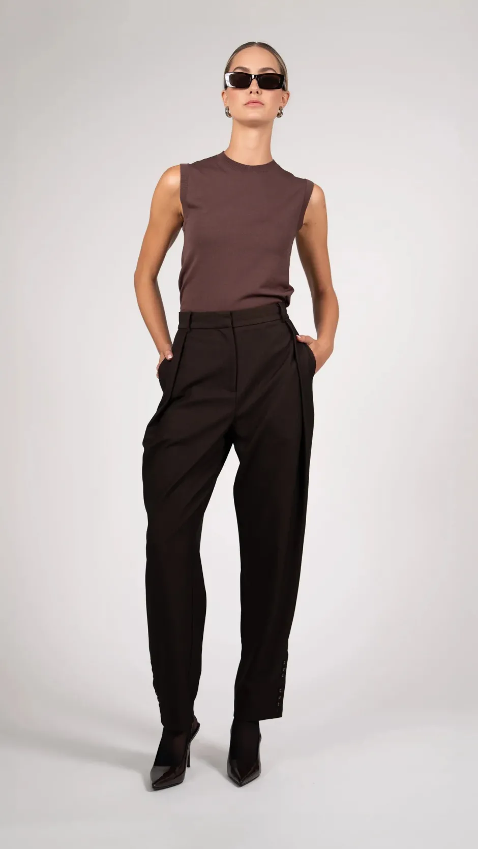 Clearance - Olympia Trousers - Chocolate Pants
