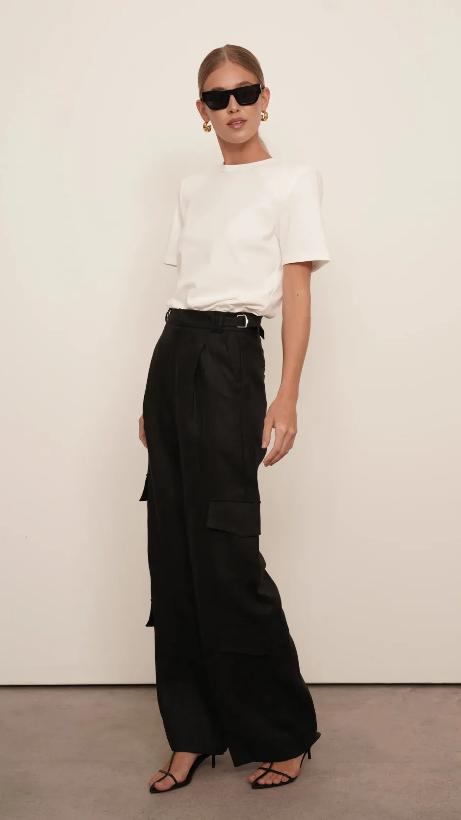 Outlet - Ozzy Cargo Pant - Black Pants