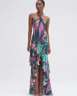 Discount - Aljezur Collar Dress - Green Long Dresses | Dresses