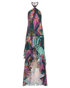 Discount - Aljezur Collar Dress - Green Long Dresses | Dresses
