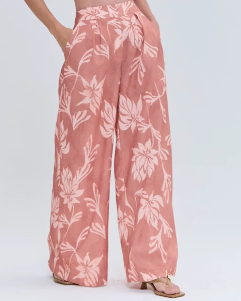 New - Artichoke Wide Leg Pant - Beige Pants