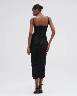 Online - Braided Midi Dress - Black Midi | Midi Dresses