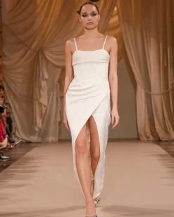 Best - Draped Maxi Dress - Ivory Dresses | Long Dresses