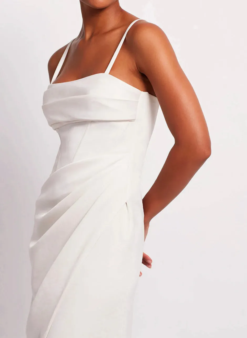 Best - Draped Maxi Dress - Ivory Dresses | Long Dresses