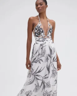 Fashion - Iris Embroidered Beach Dress - Off White Long Dresses | Dresses