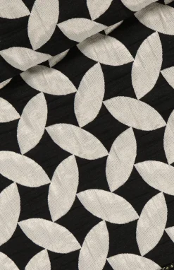 Online - Jacquard Cropped Top - Black/White Crop Tops