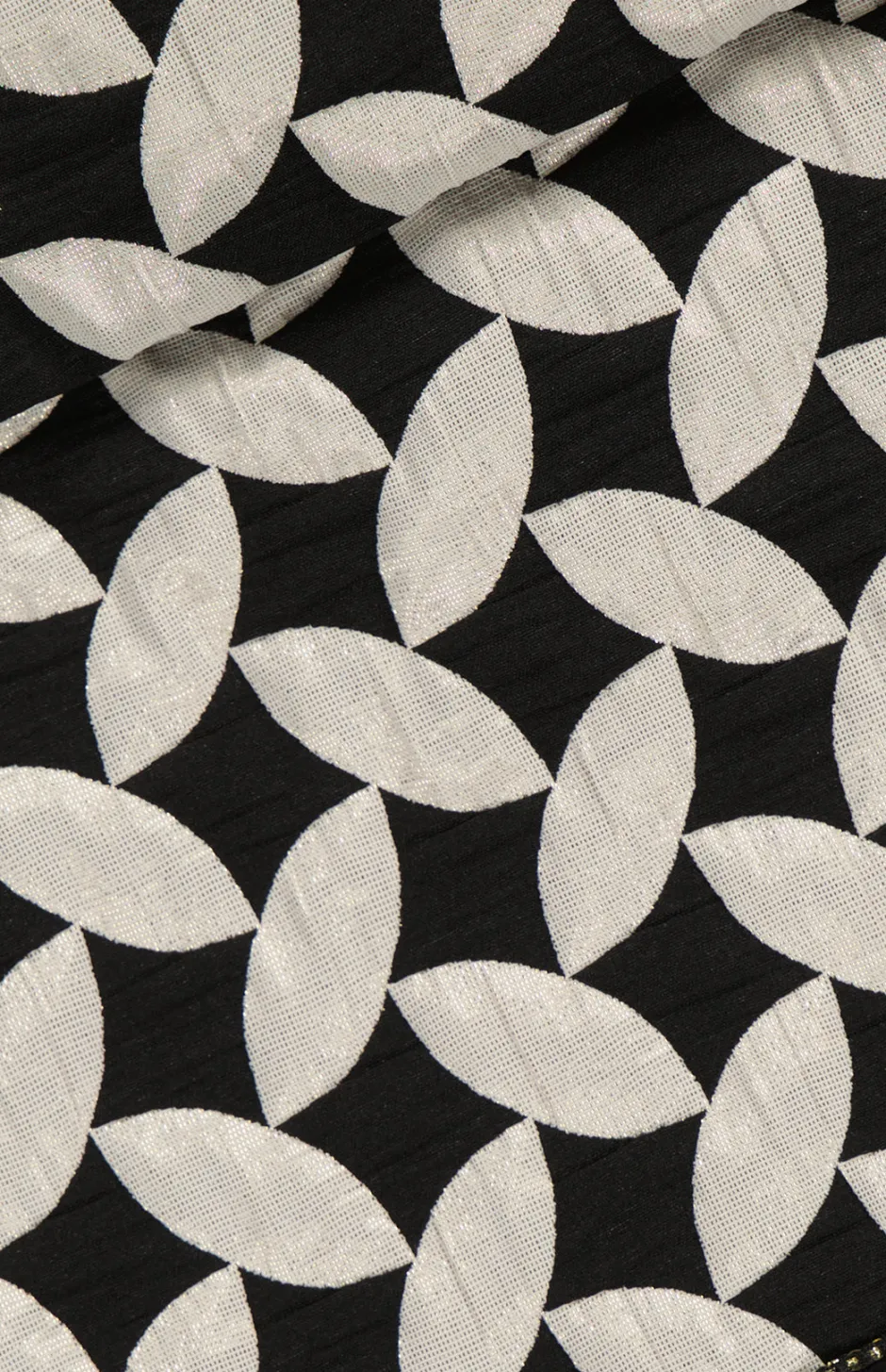 Best - Jacquard High Waist Shorts - Black/white Shorts