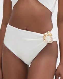Sale - Jersey Sands Stone Bikini Bottom - Off White Bikini