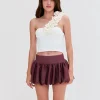 Best - Merian Knit Mini Skirt - Brown Mini Skirts