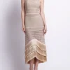 Online - Metallic Knit Midi Dress - Clay Dresses | Long Dresses