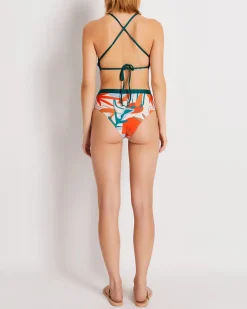Outlet - Rio Cut Out Swimsuit - Bright Orange One Piece
