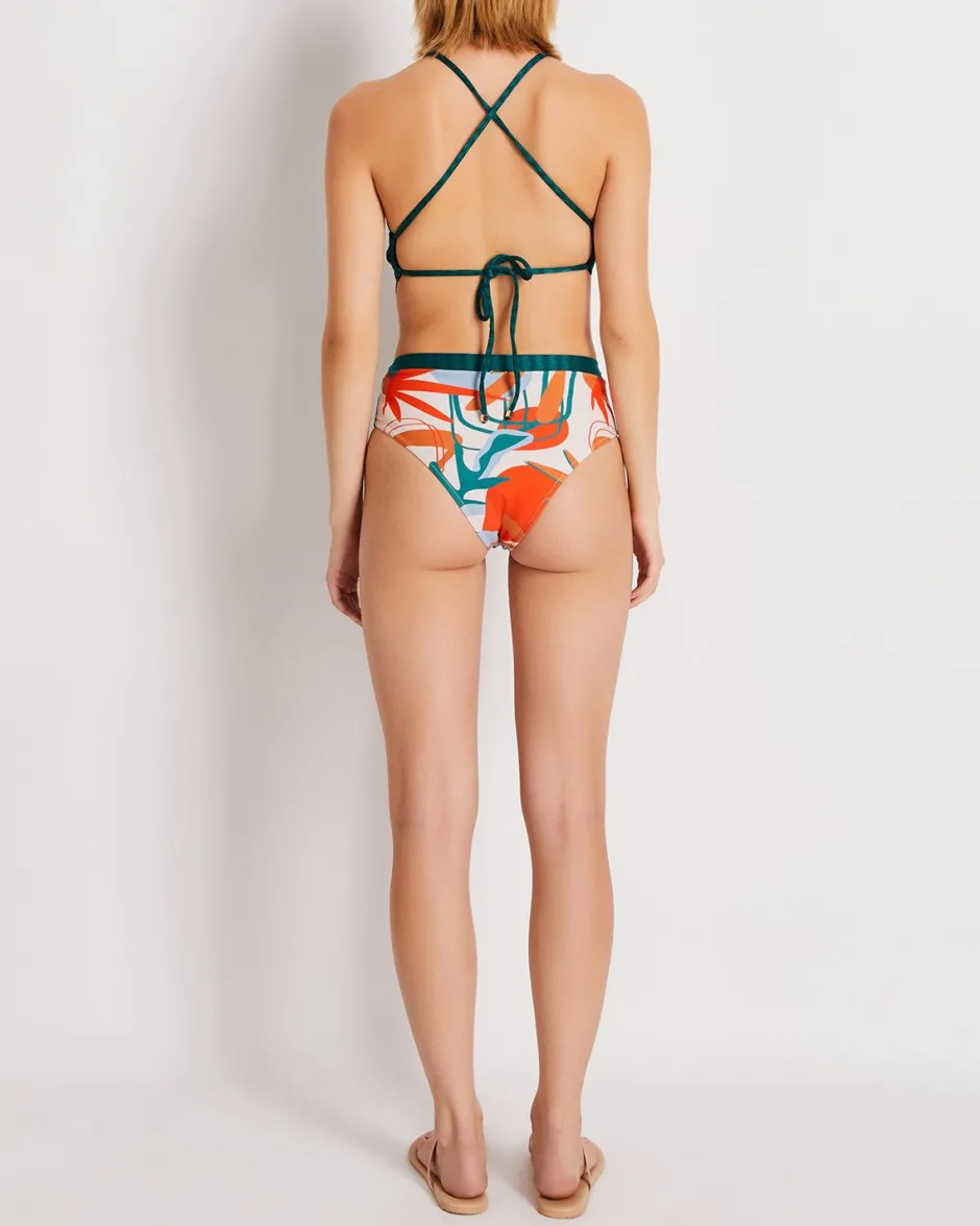 Outlet - Rio Cut Out Swimsuit - Bright Orange One Piece